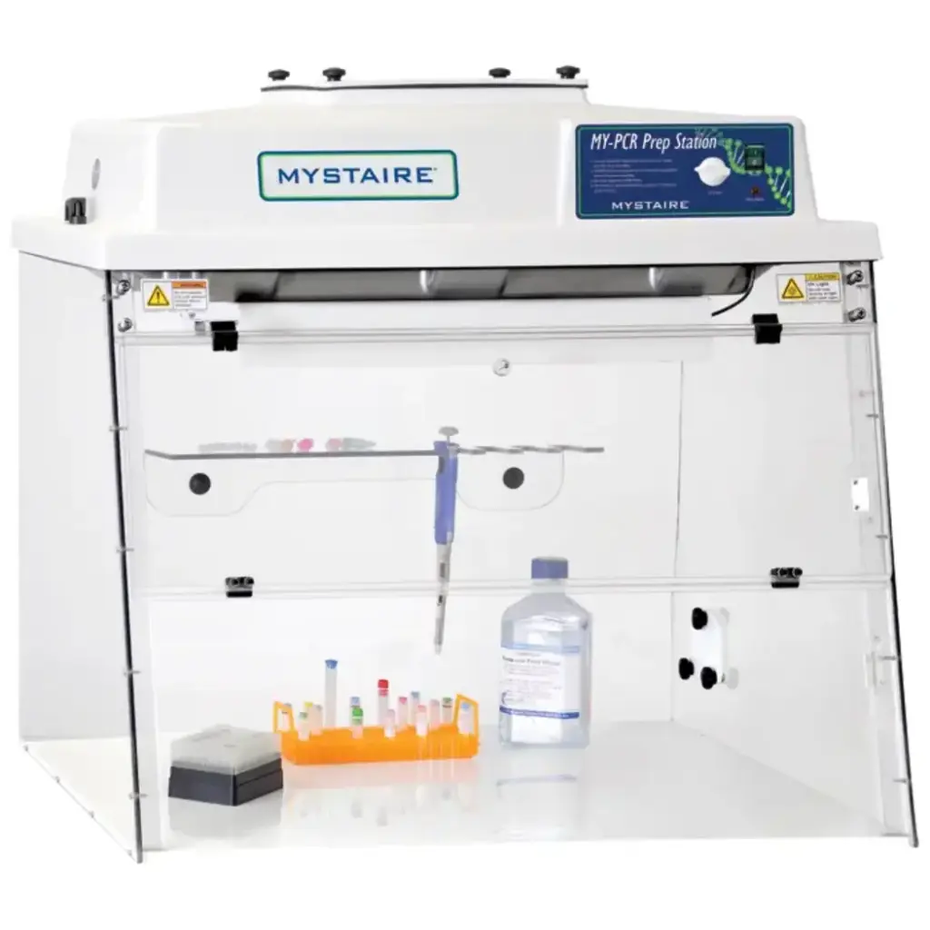 32" PCRPREP PCR Workstation with Class 100 Vertical Laminar Flow Air and Timed UV light. 110V